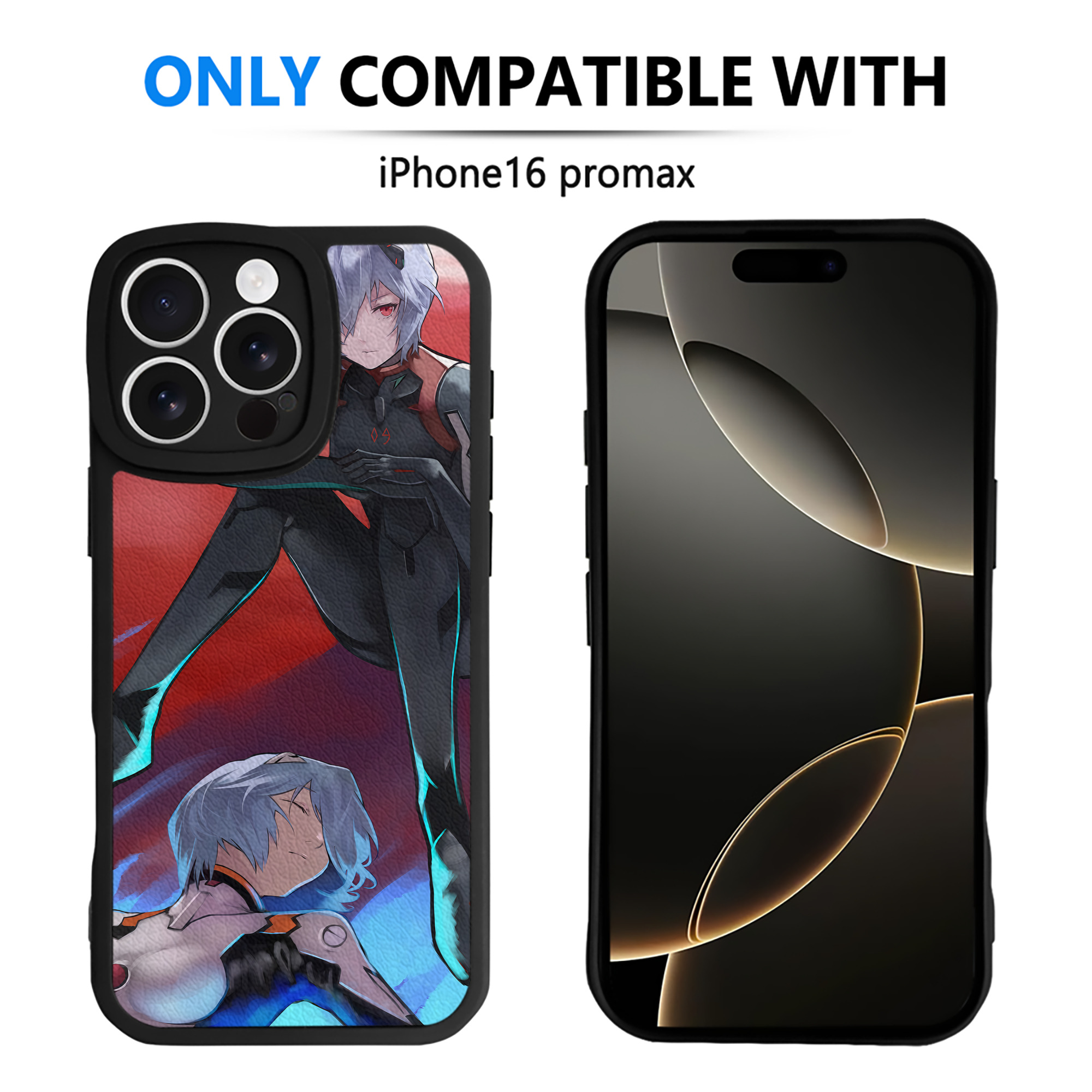 （画像用） EVA 新世紀エヴァンゲリオン 【iPhone 16シリーズ対応】シリコンスマホケース（レザー調） 材質：シリコン